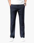 Men's Straight-Leg Chinos With Zip Fly And Slant Pockets - Blue